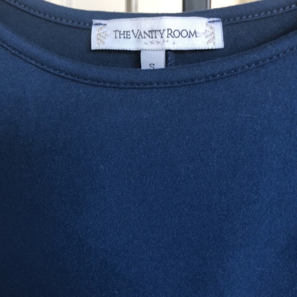 THE VANITY ROOM by NORDSTROM Side Ruched Bodycon Indigo Dress Size S - Picture 4 of 5
